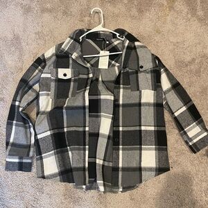 Women’s flannel plaid jacket